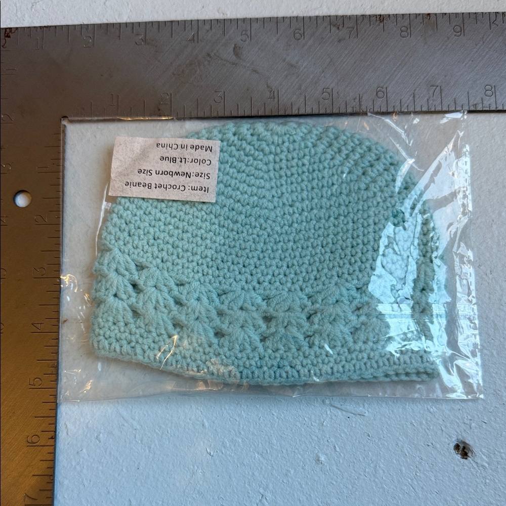 My Lello Light Blue Crochet Beanie (Baby)